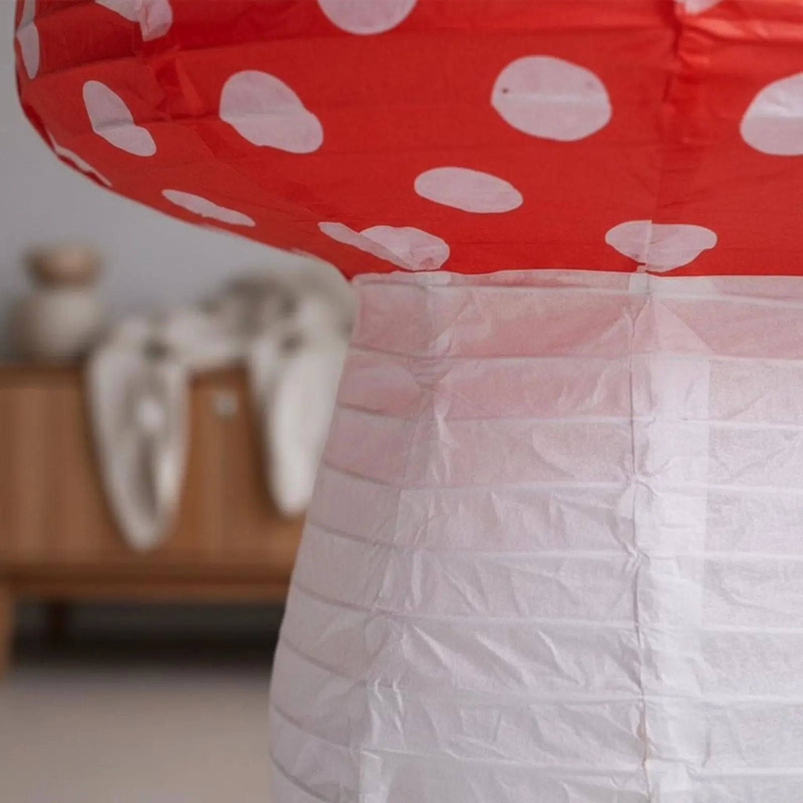 Paper Fungus Night Light Nordic Design Foldable Fungus Lamp Paper Lantern Lamp Decorative Room Decor Soft Radiance for Bedroom