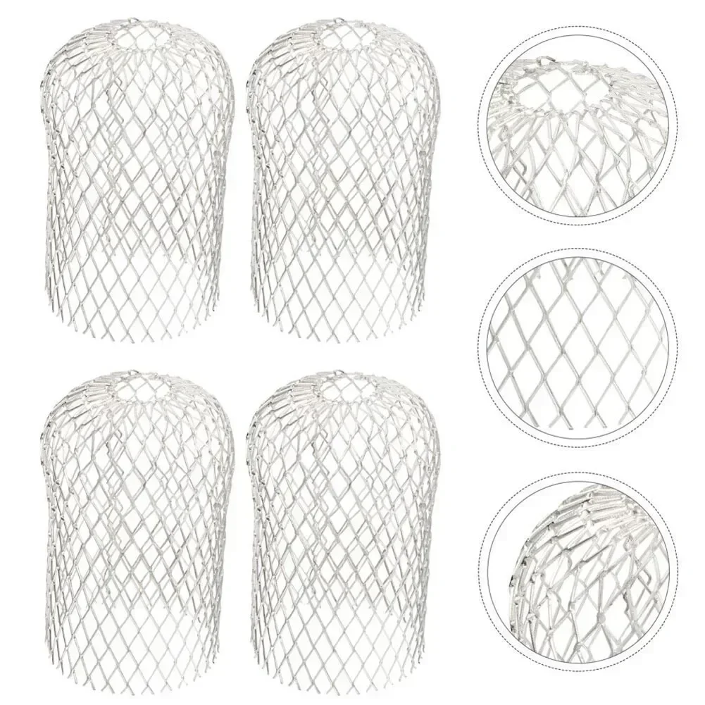 4 PCS Gutter Aluminum Mesh Gutter Leaf Debris Mud Trap Guards Drain Pipe Cover Downpipe Gutter Guards Set