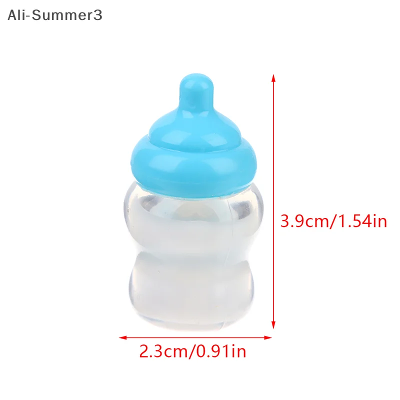 1Pc Kids Pretend Play Games Toys Mini Nipple Baby Doll Pacifier Bottle For Doll House Feeding DIY Accessories Random Color