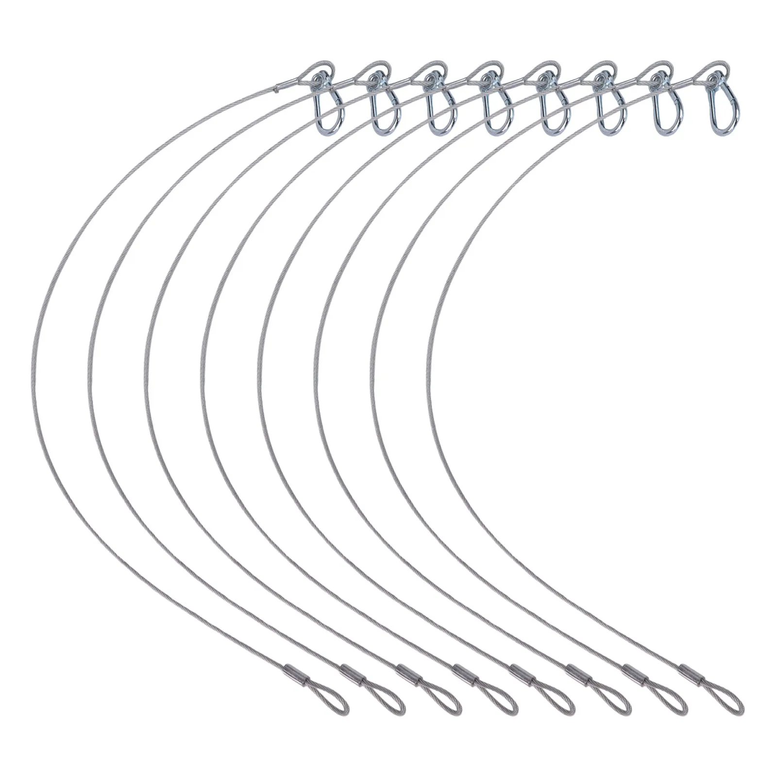 8PCS Safety Bond Wire 20KG 700mm Heavy Duty Stage Lighting DJ Cable Chain Safety Wire Ropes Lock Security Cables image 2
