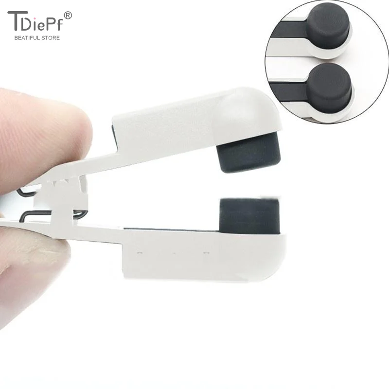 1Pcs Silicone  Black/White Single/Double-sided Silicone Electrode Clips Adapter For Use With Tens EMS Machines Vns Wih 2.0mm Pin