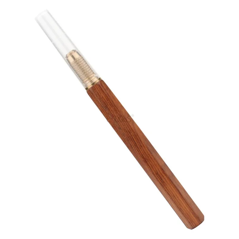 Sour Wood Carving Knife Solid Wood Carving Pen with Cover Alloy Knife Replaceable Blade Handmade Woodworking Fine Carving Tool