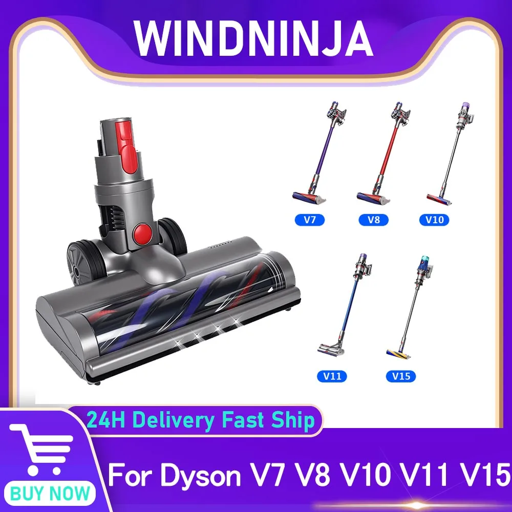 

Roller Brush Head Electric Vacuum Brush Head for Dyson V7 V8 V10 V11 V15Cordless Vacuum Cleaner Cleaning Quick-Release Motorhead