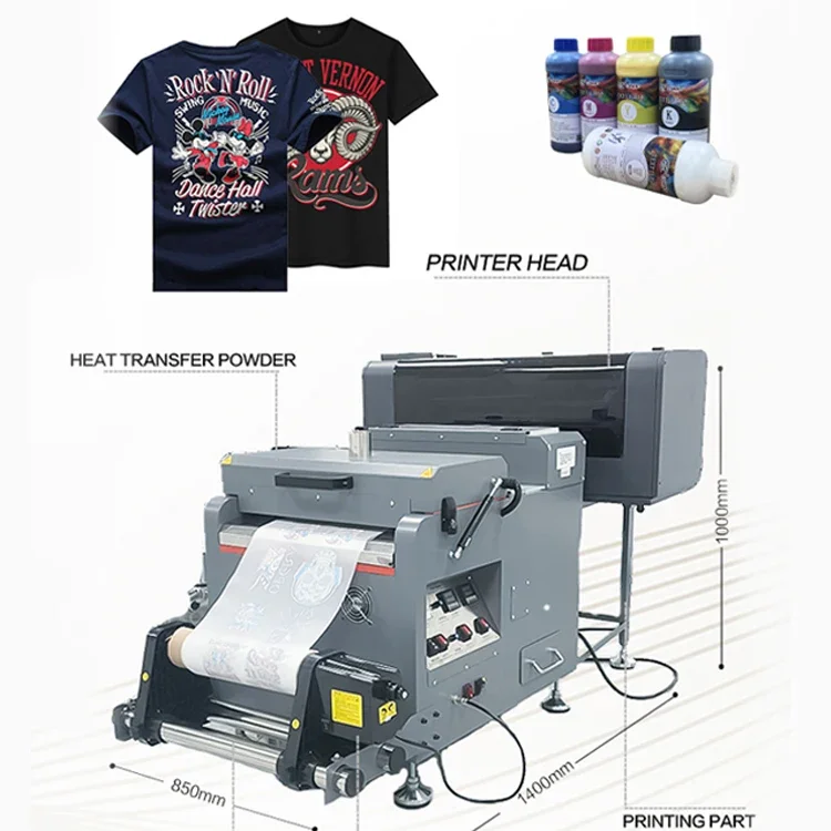 

Factory prices clothes digital textile heat transfer 3d t shirt dtf printer printing machine for plastic a3 machine printer