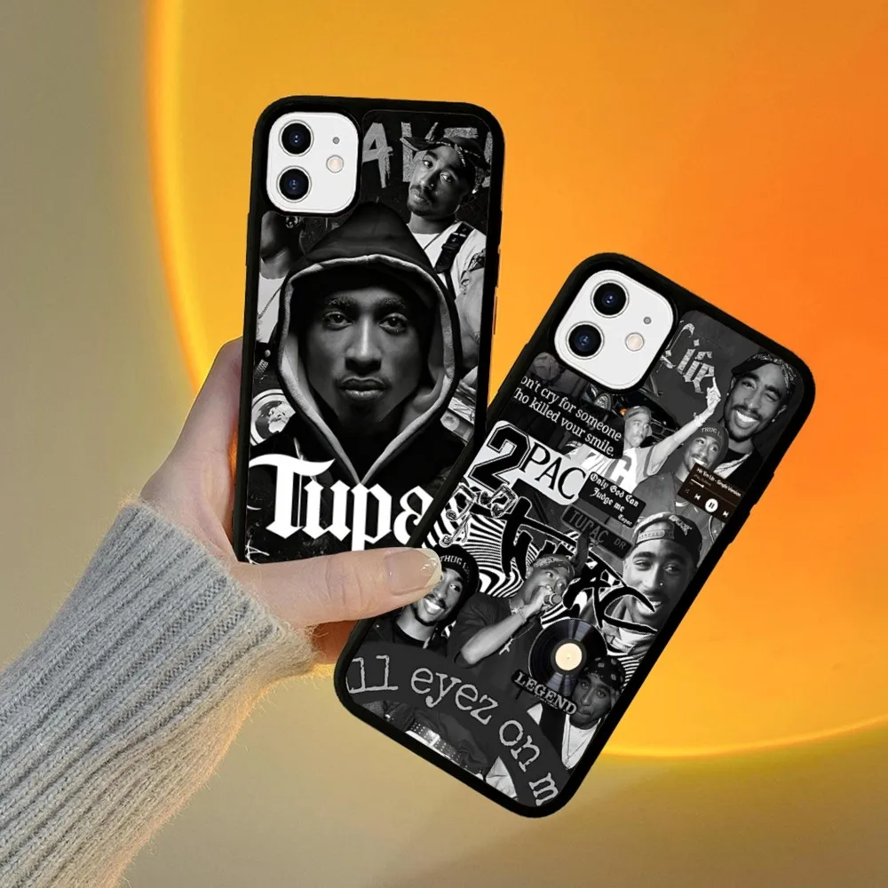 

Rap Singer Tupac Shakur Phone Case Silicone PC+TPU For For IPhone 11 12 13 14 15 16 Plus Pro Max Cover