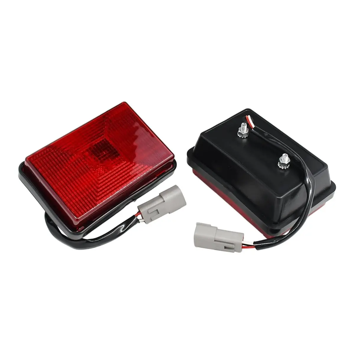 #95P Automotive Parts & Accessories,2 Pcs Lamp Assembly Stop & Tail Light 142-7503 for Caterpillar CAT (ABS)