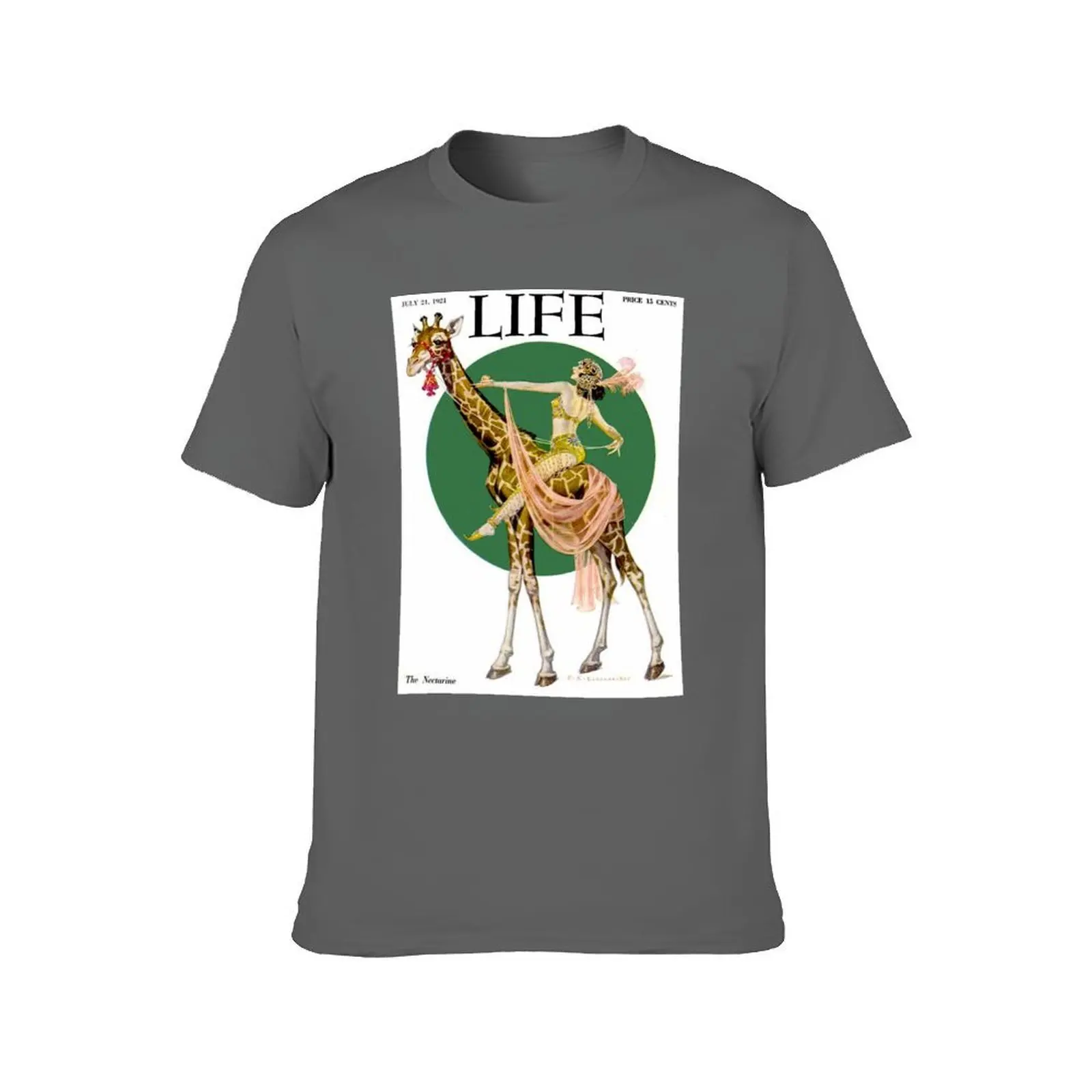 الحياة: خمر 1921 مجلة الإعلان تي شيرت مطبوع رجل تي شيرت عالية الجودة الفاخرة العلامة التجارية رجل تي شيرت القطن تي شيرت