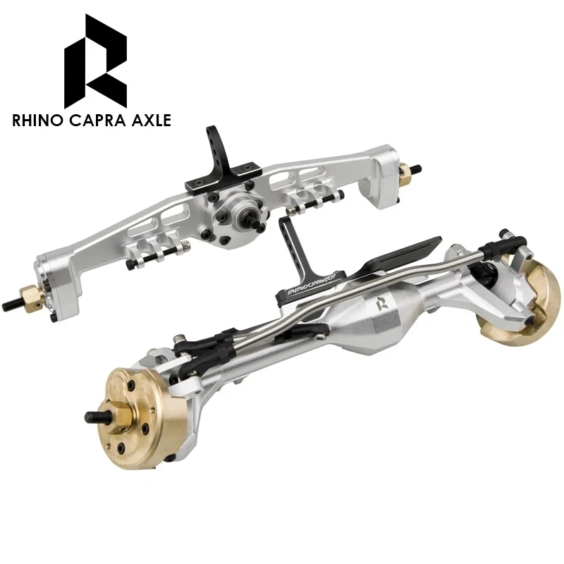 Rhino Capra Full CNC Aluminum Offset Portal Axles for 1/10 RC Crawler Axial Capra 1.9 UTB LCG Chassis Parts Toys