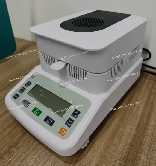 120g Halogen Moisture Analyzer 5 Inch Touch Screen High Precision for Plastic Granules Corn Grain Feed Flour Food Testing