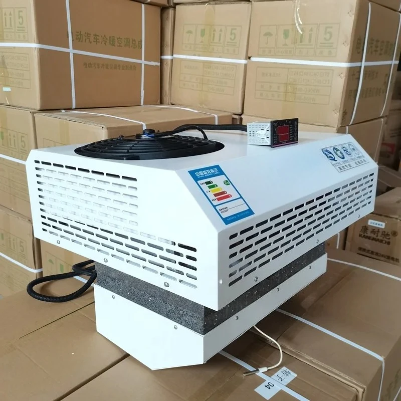 12V 24V 48V 220V Electric Mounted Freezer Truck Refrigeration Units for Van Tricycle Food Vegetable Meat Cooling
