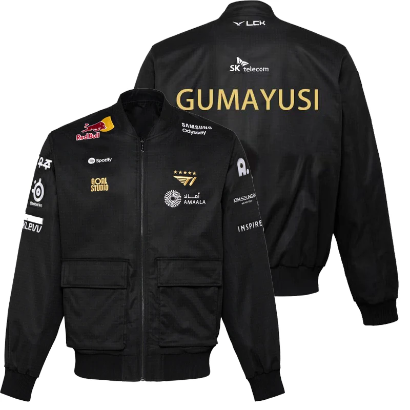 الأكثر مبيعا 2025 T1 WORLDS FAKER الزي الرسمي Veste LOL LCK نهائيات Du Monde Jersey SKT T1 Esports FAKER GUMAYUSI KERIA Jersey Customi