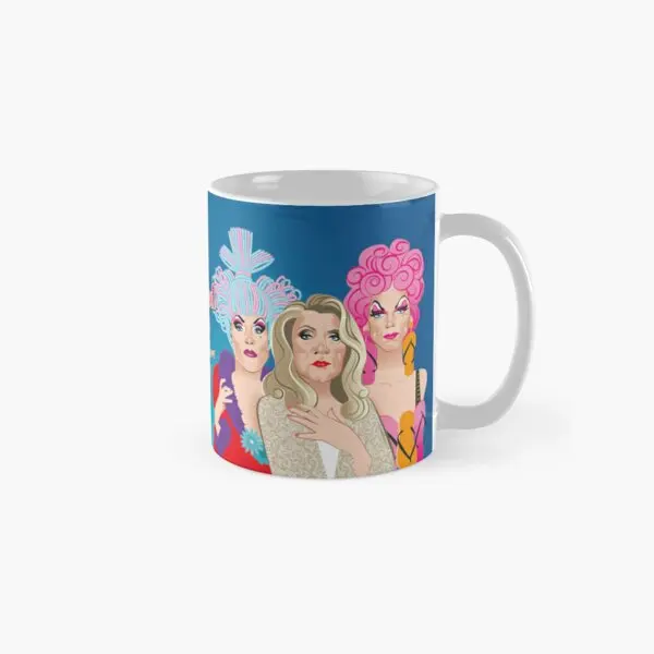 Dolled Up Queens Classic  Mug Coffee Cup Printed Design Gifts Simple Image Picture Drinkware Tea Photo Handle Round