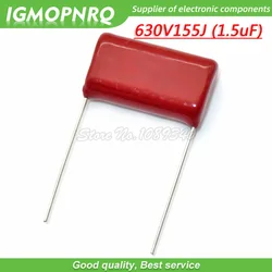 10PCS 630V155J 1.5UF Pitch 20mm 630V 155 155J 1500nf CBB 630V155J-P20 Polypropylene film capacitor