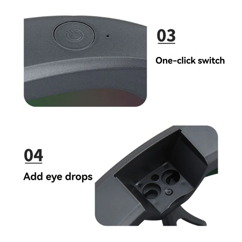 يمكن شحنه رذاذ مرطب العين بالماء، واقي العين المرئي، نظارات البخار، تعب العين، يهدئ العيون الجافة