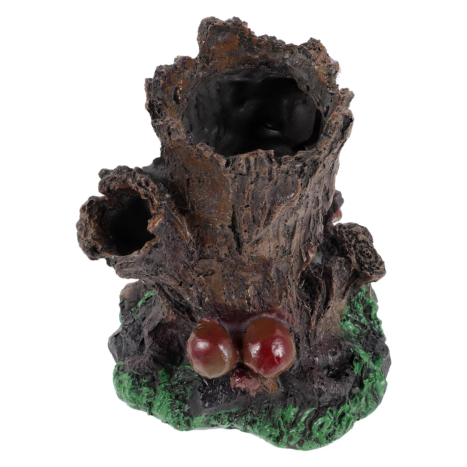 

Resin Aquarium Tree Trunk Natural Look Landscape Stump for Fish Tank Hiding Cave Wear-Resistant Underwater Decor for Home