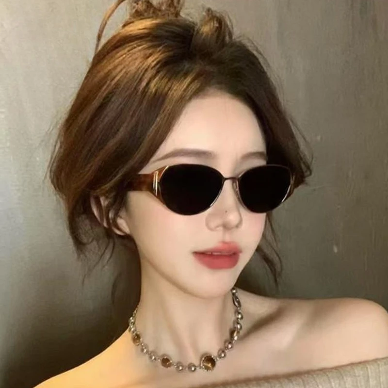 

New Style Cat Eye Sunglasses for Women Vintage Street Snap Fashionable Sunglasses UV400 Protection Popular Sun Glasses 선글라스
