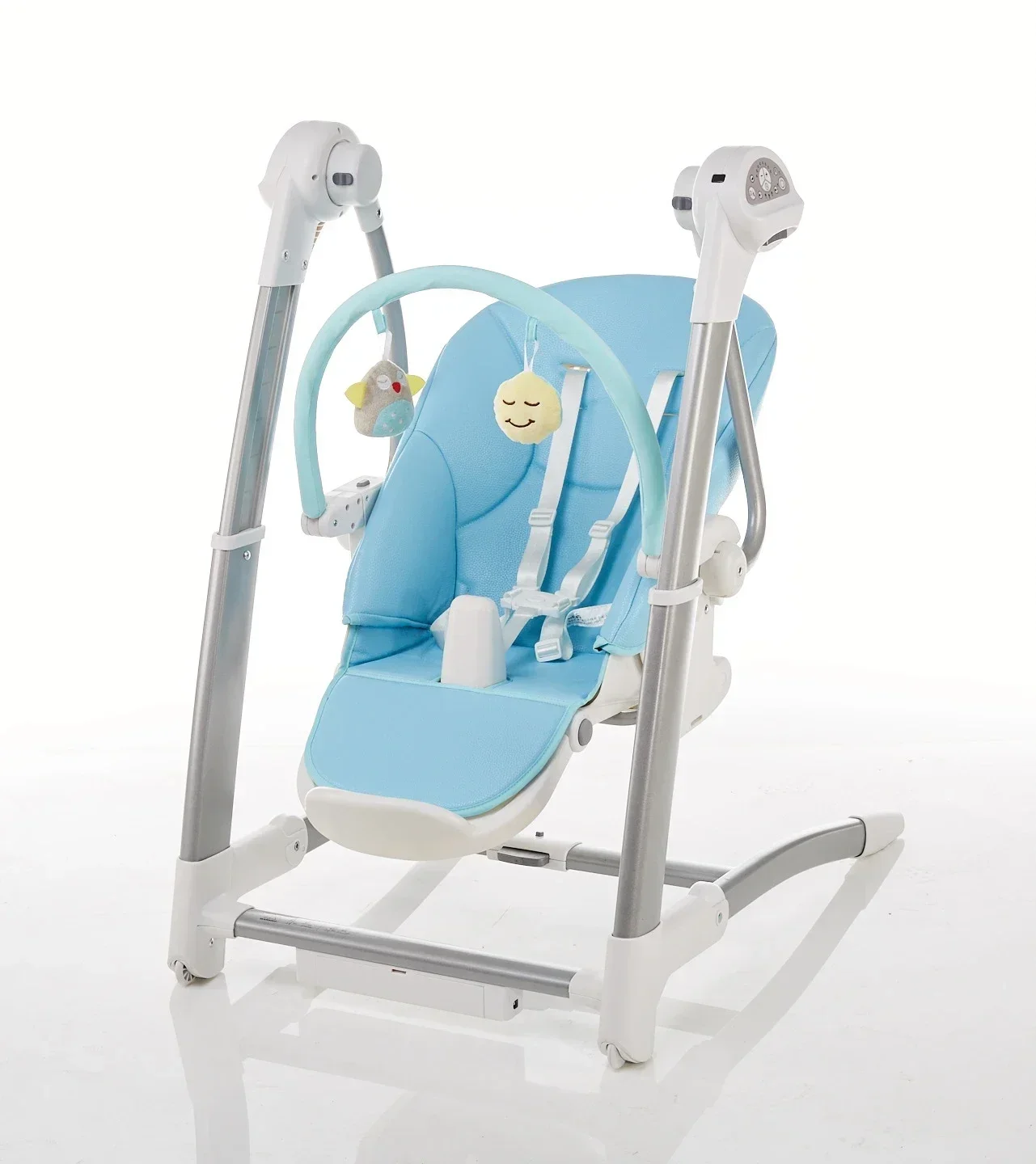 Children Multi Functional Adjustable Feeding Dinning High Chair Baby 3 In 1 Electric Rocking Booster Seat Baby Chair