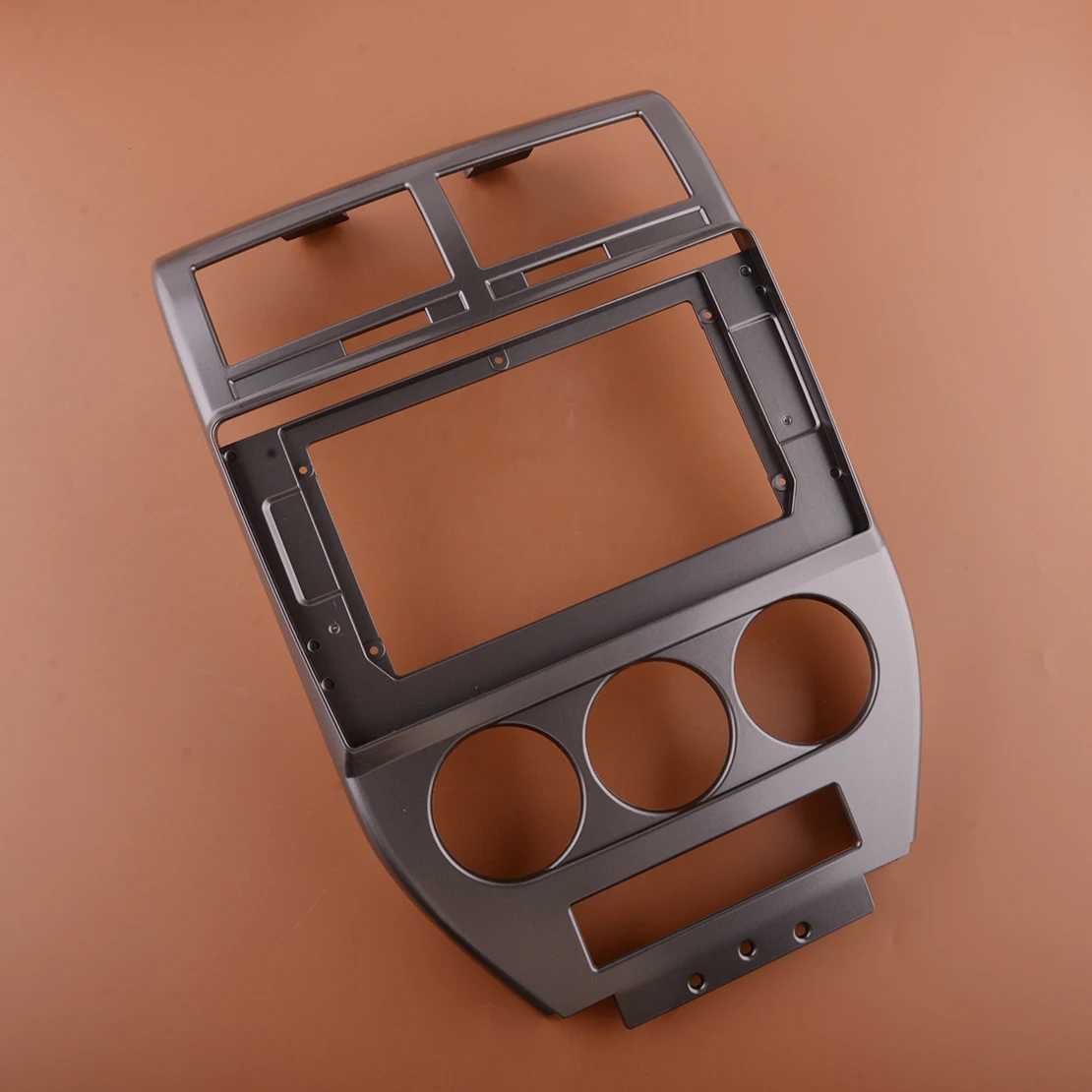 

Car Auto Front Interior Stereo Radio Fascia Dash Panel Frame Trim Fit for Jeep Compass Patriot 2007 2008 ABS