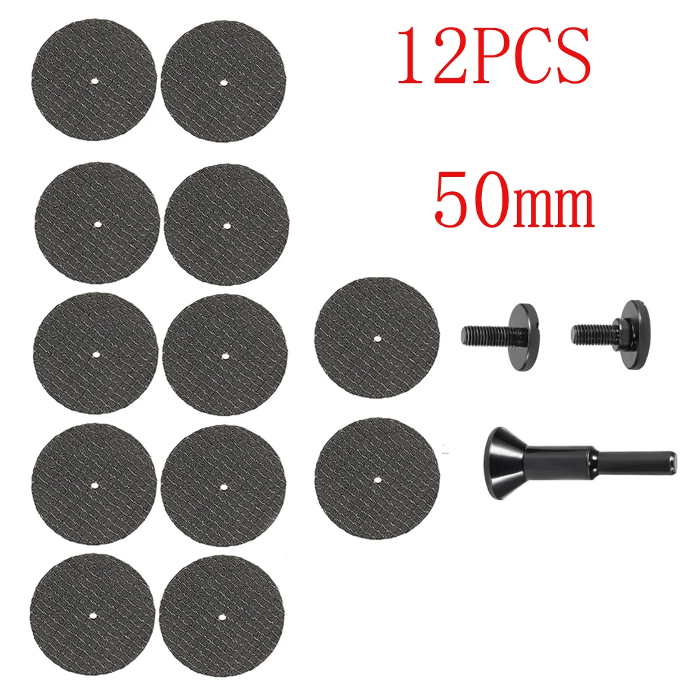 50mm Resin Cutting Disc 2 Inch Grinding Wheel With 1/4 Inch Shank For Electric Drill Rotary Tool Metal Stainless Steel