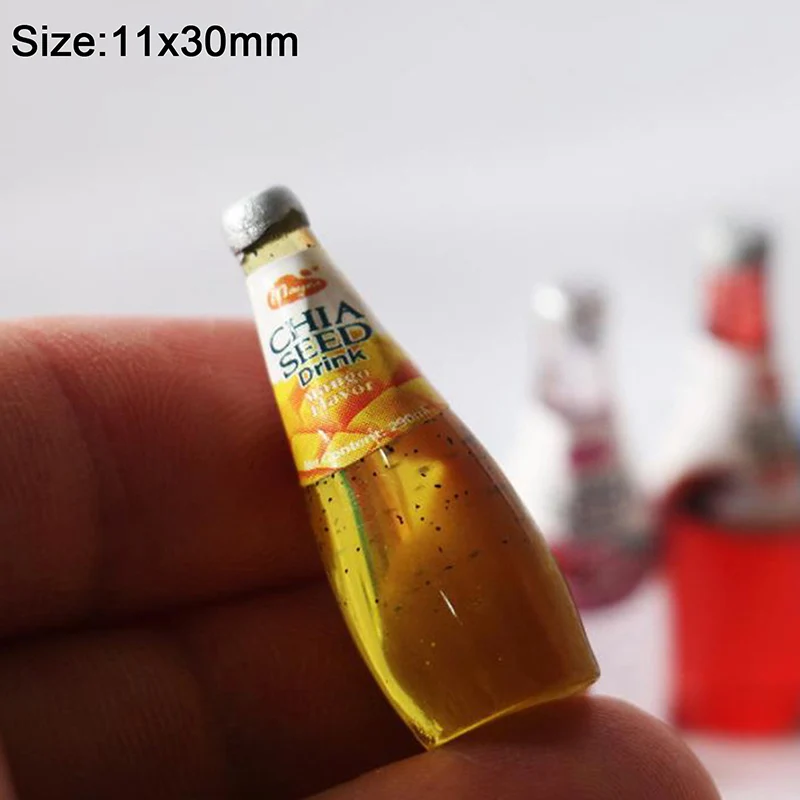 5 قطعة 1:12 بيت الدمية زجاجة شرب الفاكهة دمية المنمنمات 1:12 اكسسوارات لعبة الراتنج المصغرة