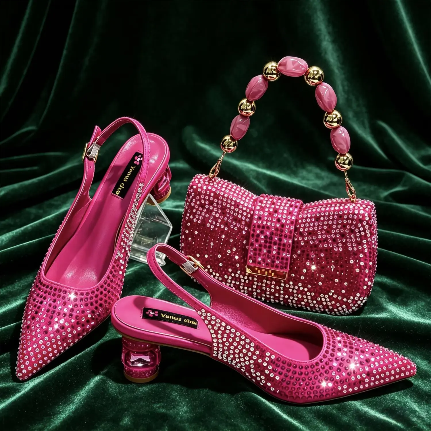 doershow hot selling Shoes and Bags To Match Set Italy Party Pumps Italian Matching Shoe and Bag Set for Party! SCM1-1