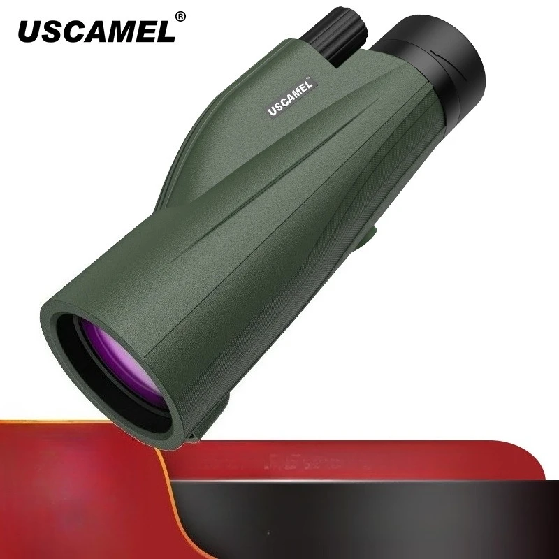 

12X50 Purple Film Monocular Telescope High Power High Definition Mobile Phone Photo and Video Live Broadcast Outdoor Portable