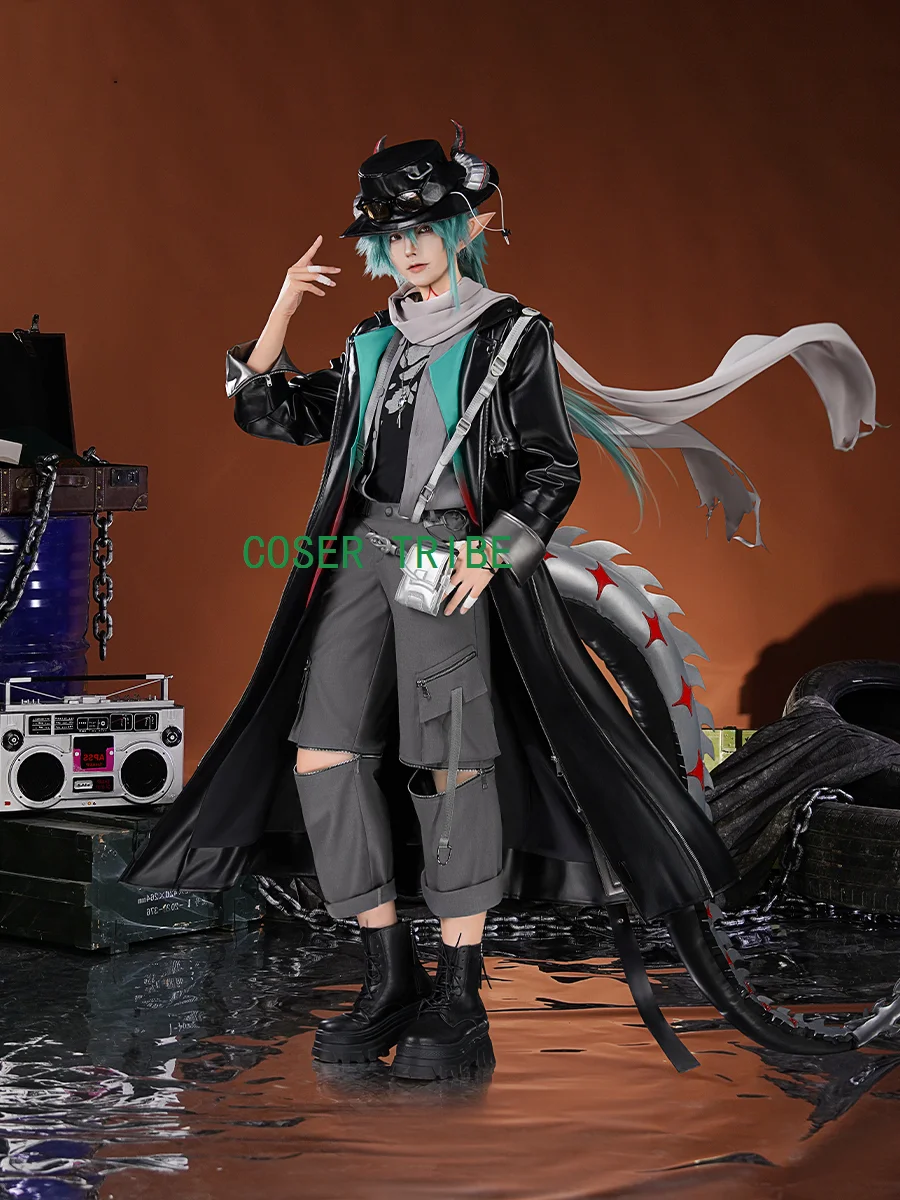 COSER TRIBE Arknights Mitm Men Furnace Cosplay Costume Cos Game Anime Party Uniform Hallowen Play Role Clothes Clothing