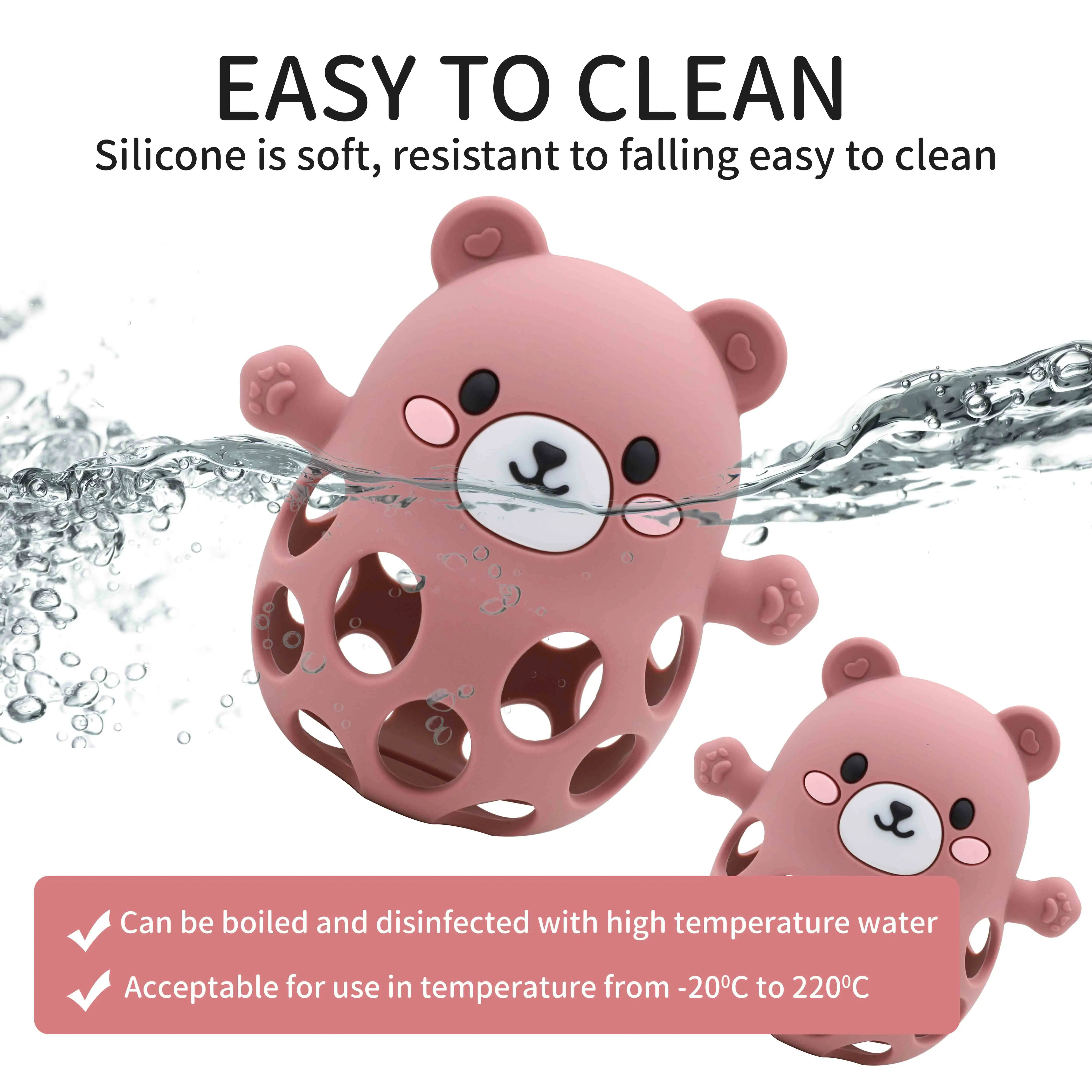 Silicone Bear Gum Easy to Grasp Grinding Exercise Toy