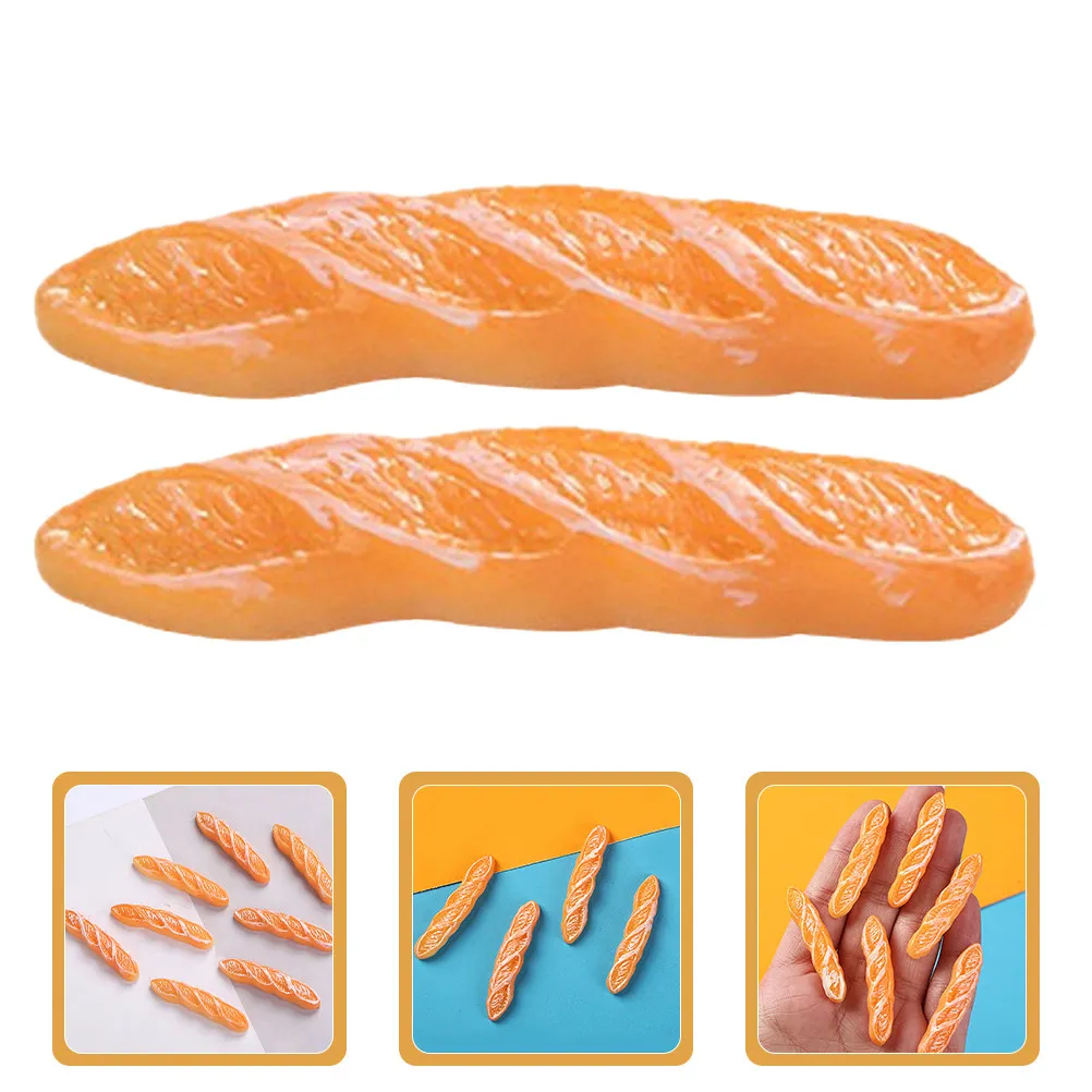 

13Pcs Mini Simulation Bread Ornaments Resin Craft for Mini House Photo Prop Window Display Tiny Fake Bread Decoration