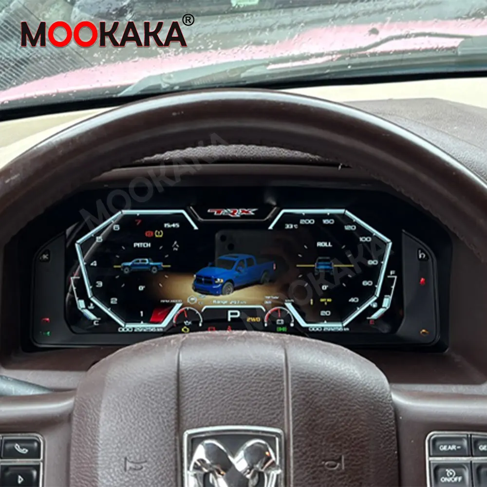 Car Digital Cluster For Dodge RAM 2012-2018 Trucks LCD Instrument Panel Dashboard Speedometer Virtual Cockpit Meter Head Unit