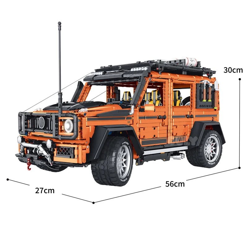 GULY 10642 MOC Technical Remote Control Off-Road Vehicle Building Blocks Model Car Bricks Toys for Boys Christmas Gift Set