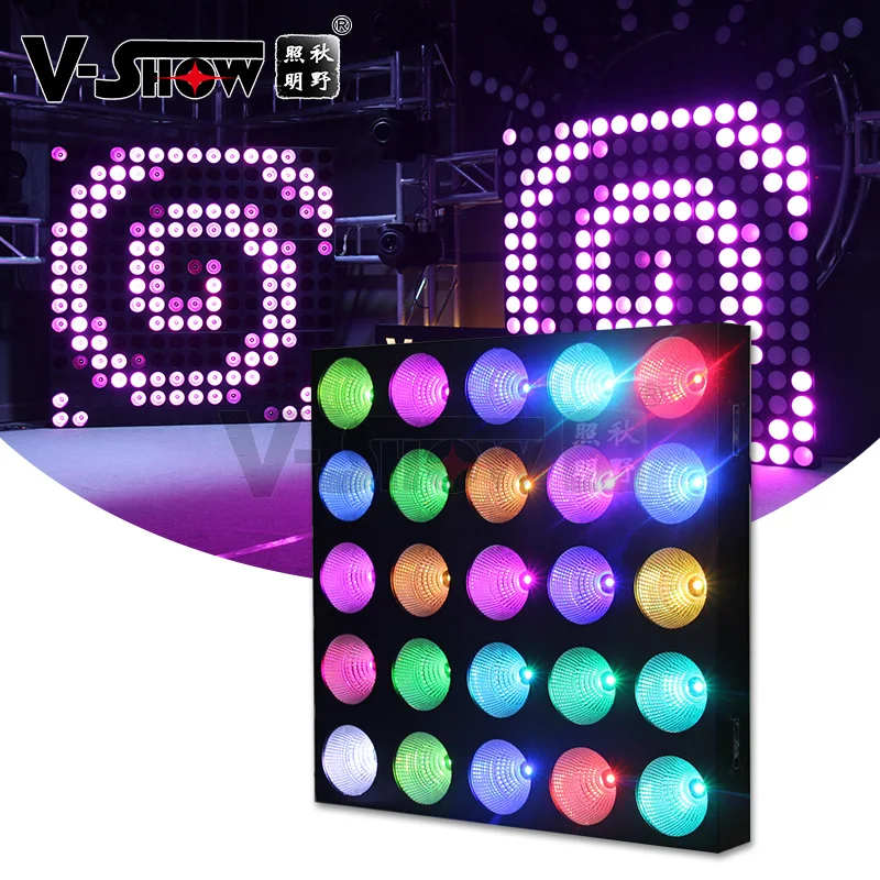 

Wholesale dj lighting 25x10w RGBW 4in1 LED matrix light 5x5 blinder dmx led matrix light for party