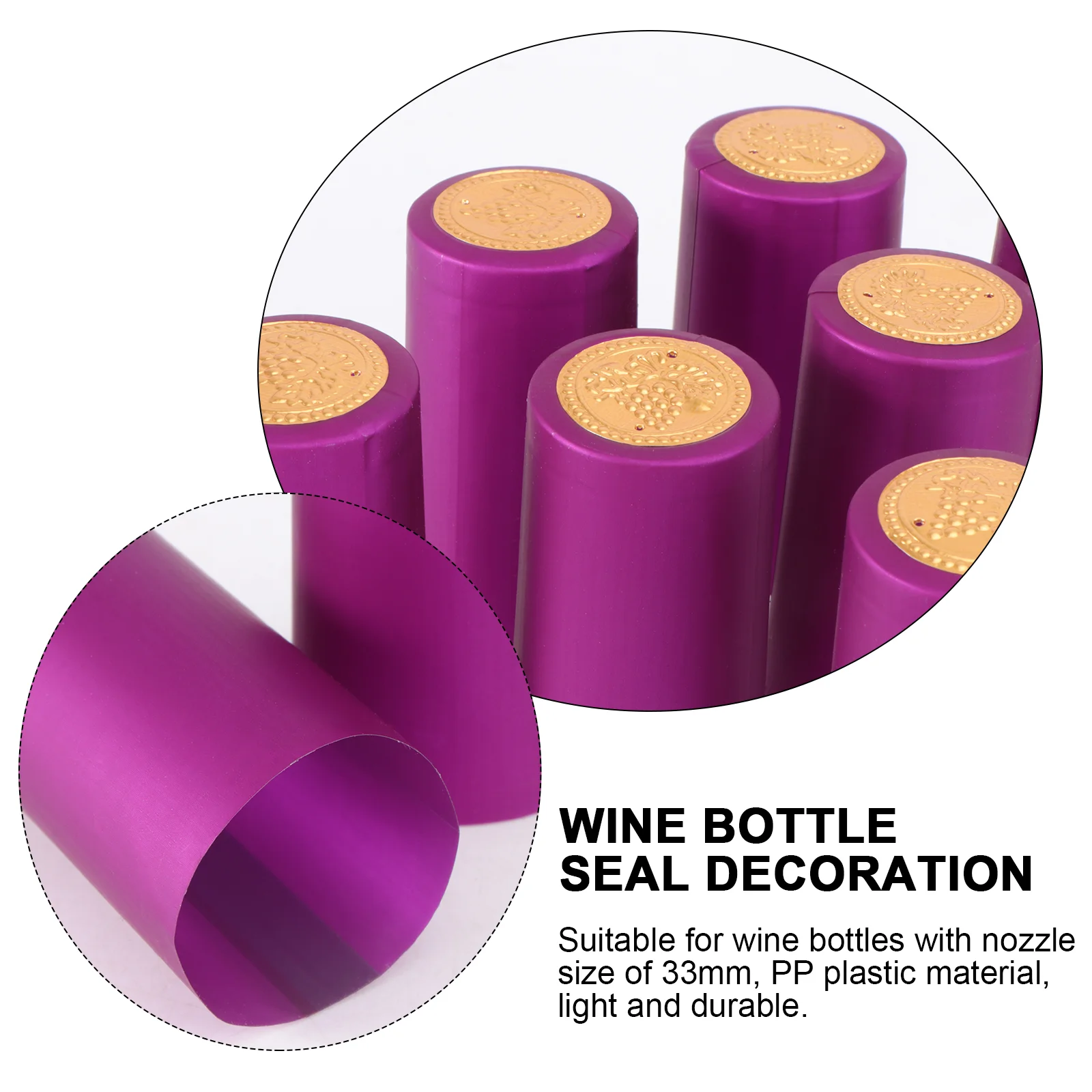 Heat Shrink Film Sealing Caps Wine Bottle Film Wine Heat Shrinkable Caps Wine Bottle Film Kitchen Bar Supplies