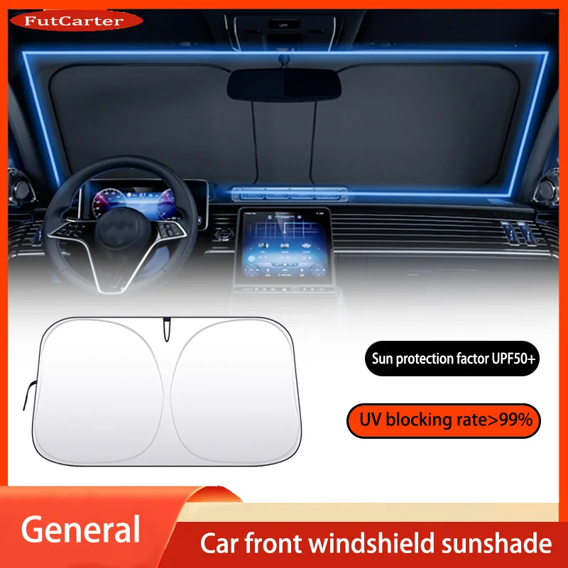 Car Windshield Sun Shade Cover Foldable Front Window Sun Visor Blocks UV Refletive Car Parasol Sunshade Protector Cover