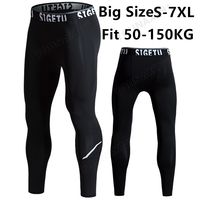 Men Big Size Sports Pants Tight Running Basketball Sportswear Fitness Traning Gym Quick Dry Trousers XL 2XL 3XL 4XL 5XL 6XL 7XL