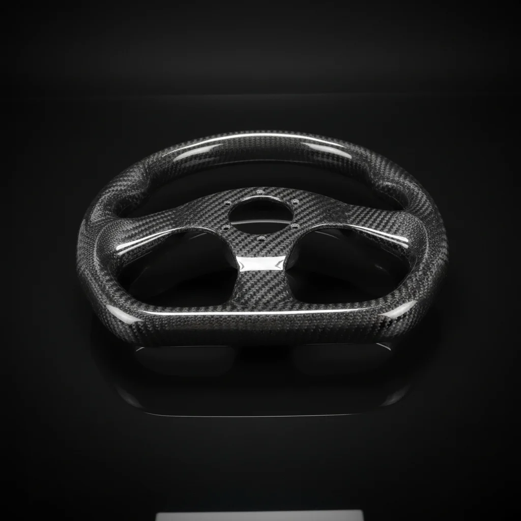 

3K Carbon Fiber Racing Steering Wheel Lightweight Hollow Design for Automotive Performance Upgrade & Custom Builds