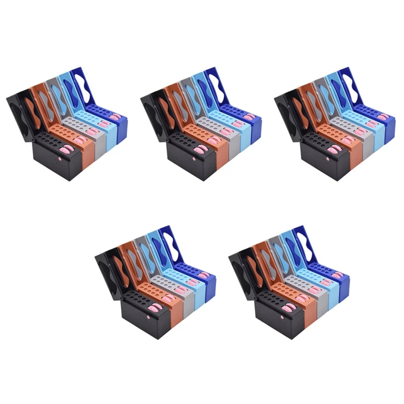 

5X 10 Holes Endo Files Holder With Memory Autoclavable Endo Box Endodontic Use Files Measuring Block