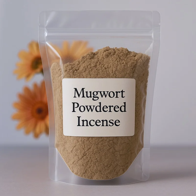 Premium Natural Mugwort Powdered Incense Moxa Gold Herb For Moxibustion Exorcism Anti-Odour Antiseptic Shower Decorations
