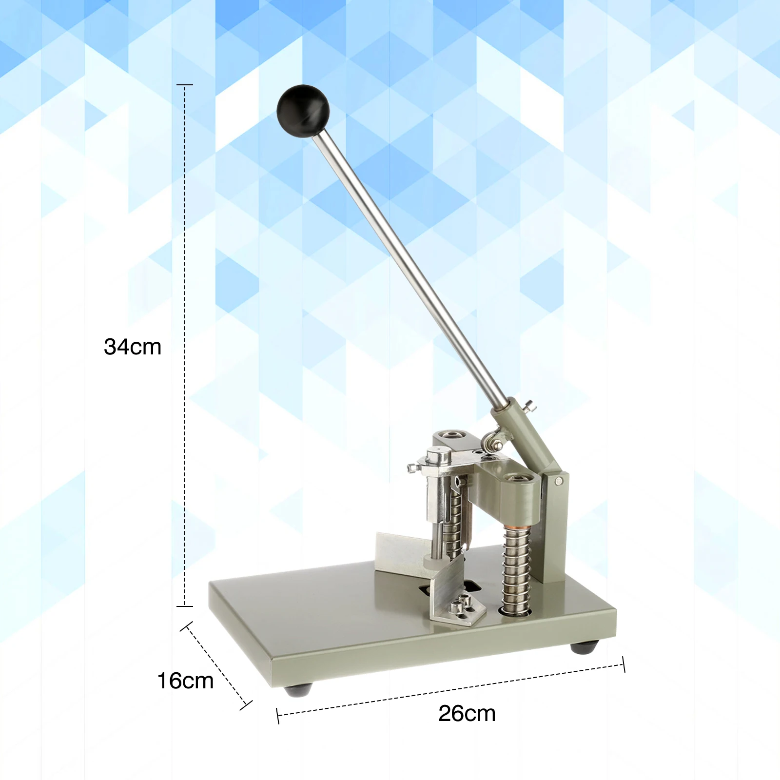 A3 Manual Paper Corner Rounder Cutter Machine w/ Paper Holding Device with R3 R4 R6 R8 R10 R13 Die Blade for Office Business