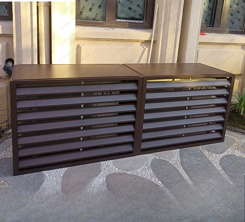 Outdoor Air Conditioner Cover - Aluminum Alloy Weather Shield for Wall Mounted Units