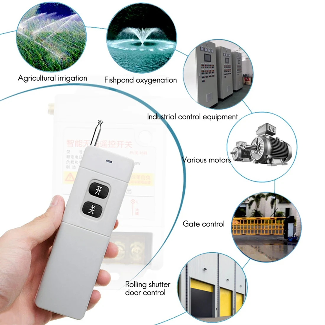 AF91-200-3000M Transmitter Long Range Distance RF Remote Control ASK High Power Wireless TX 130MW