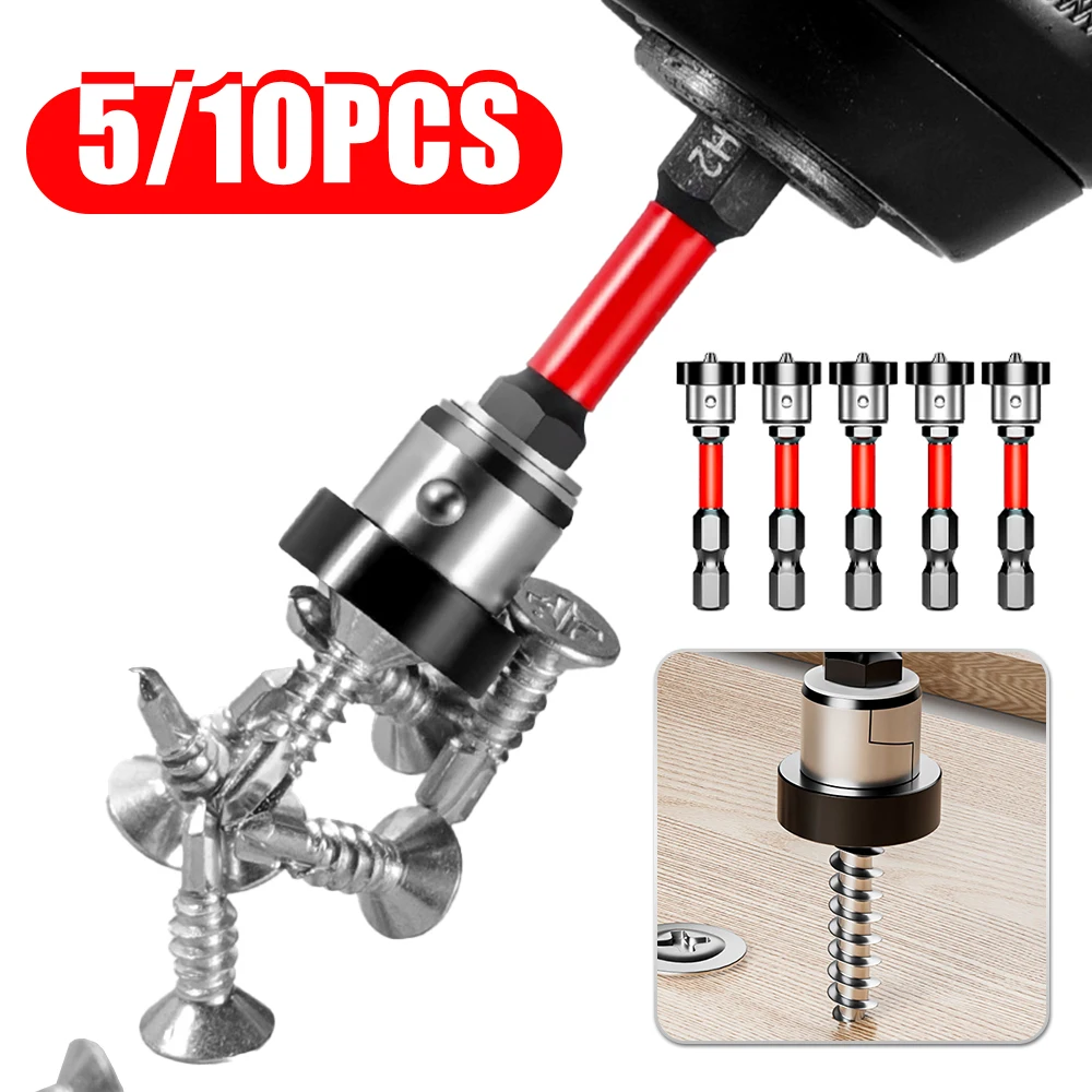 

5/10pcs Positioning Screwdriver Bits Drywall Screw Bits 50mm Gypsum Board Plasterboard Screws Locating Batch Head Drilling Tools