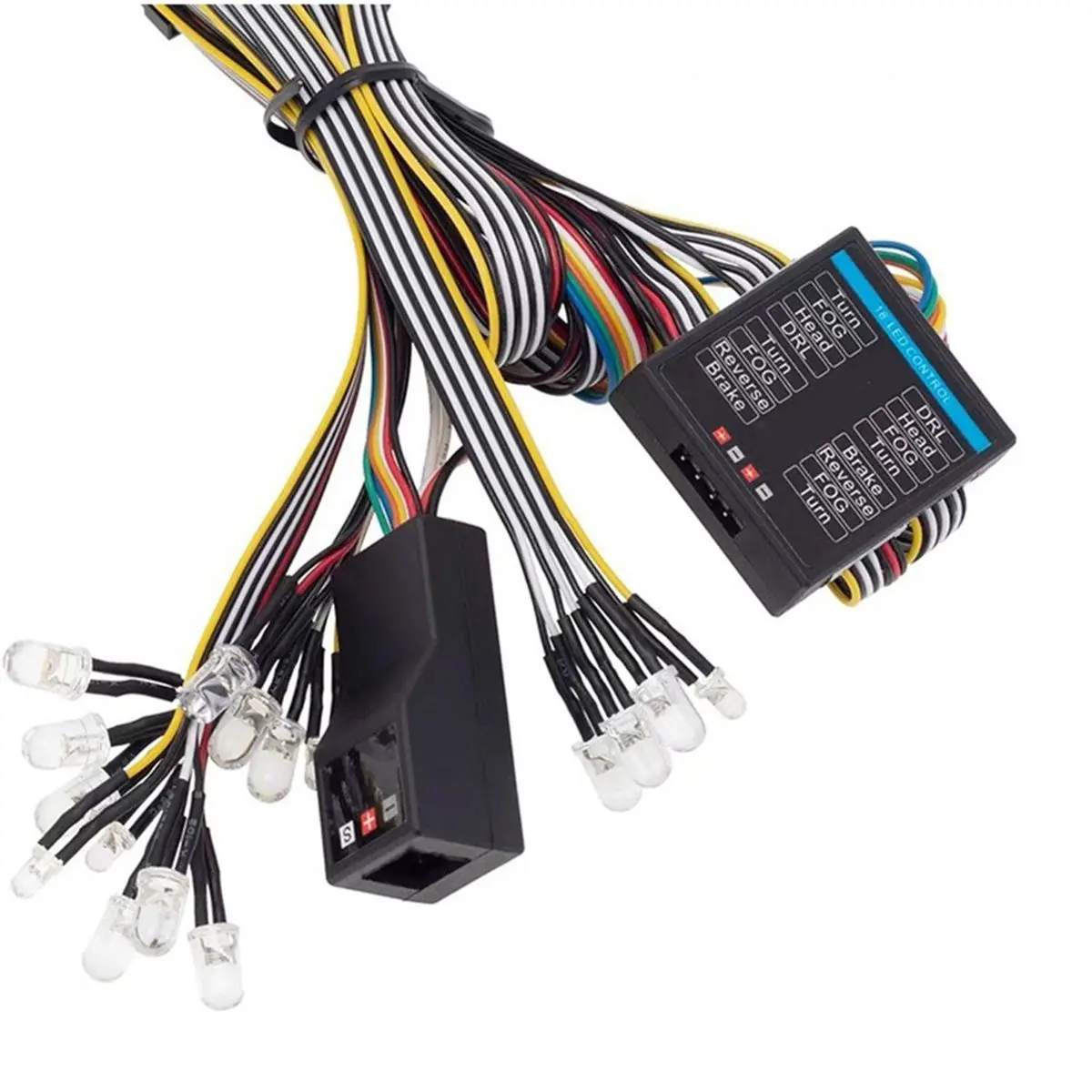 L70A 1/10 Scale RC Model Car Light Set 14 Linkage Lights for SCX10 D90 Crawler Accessories