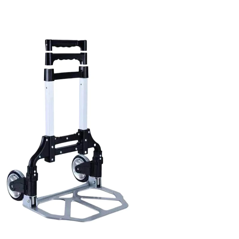 Foldable Hand Truck for Luggage Moving Cargo Transport Trolley Cart for Home Office Warehouse Use Portable Pull Push Cart for