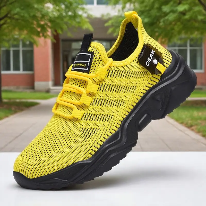 

Simple men's daily leisure sports men's shoes fashion mesh lightweight breathable men's outdoor running shoes