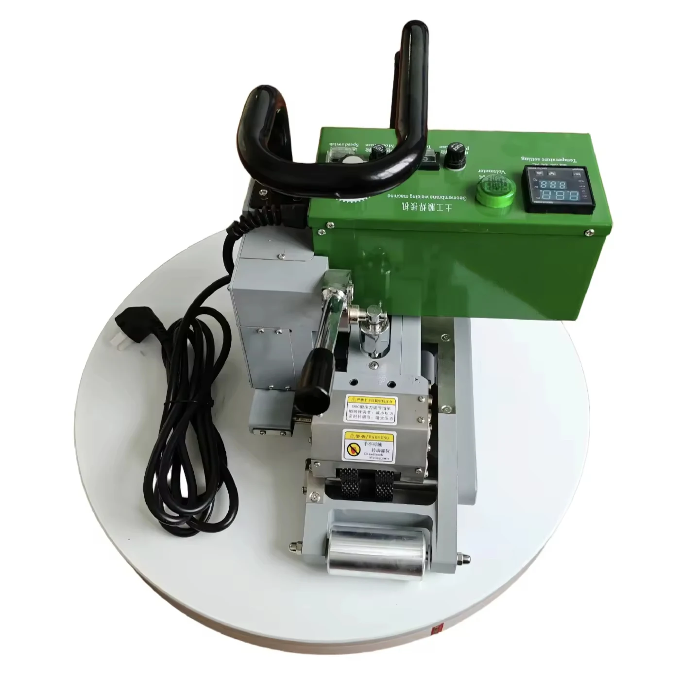 2100W Hot Wedge Welding Machine for HDPE Geomembrane Overlap - Industrial Welder with Digital Temperature Control & LED Display