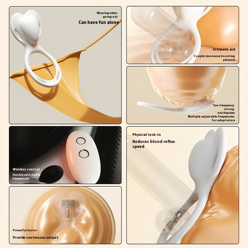 Pierścień na penisa zdalnie sterowany opóźniający wytrysk dla mężczyzn pierścień wibracyjny dla par zabawki erotyczne dla dorosłych męski pierścień na penisa ładowanie USB do noszenia