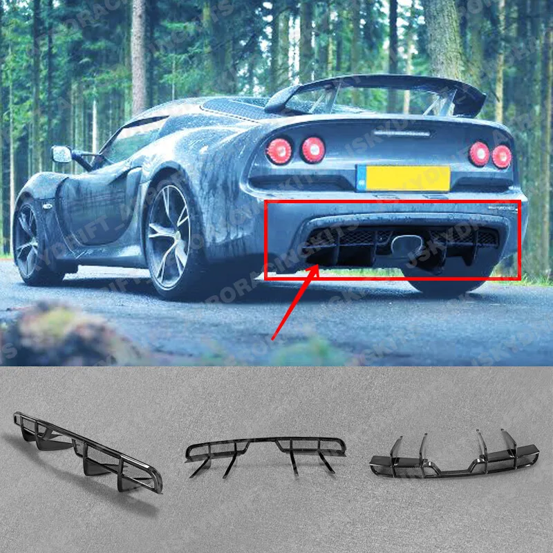 

For Lotus 04-11 Exige S3 Elise Fit Evora S S2 OE Rear Diffuser Lip Carbon Fiber