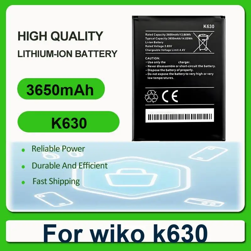 

Replacement Mobile Phone Battery For wiko k630 K630 3650mAh
