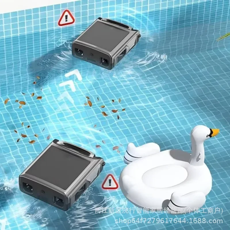 S100 Smart Pool Cleaning Robot Automatic Surface Skimmer for Leaves Debris Wireless Water Cleaner for Home Swimming Pools